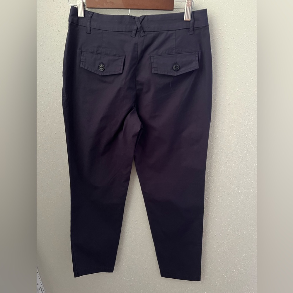 Alex Mill Women's Alex Chinos Khaki Pants Navy Blue Cropped Size 0 New - Picture 3 of 8